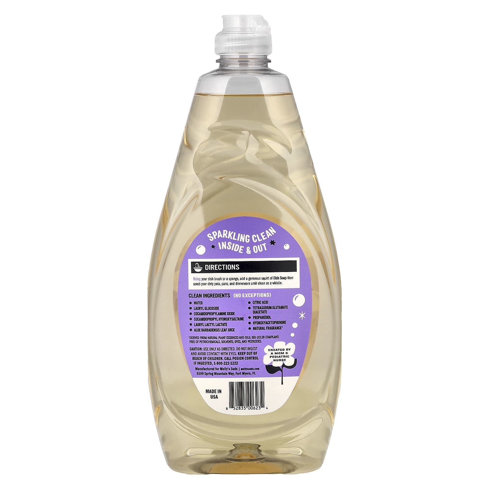 Molly's Suds, Dish Soap, Lavender, 24 fl oz