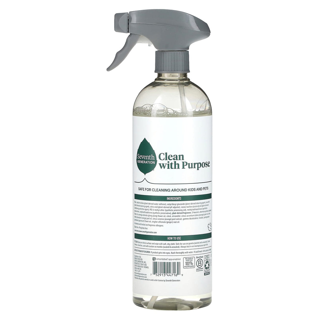 Seventh Generation, Granite & Stone Cleaner, Mandarin Orchard, 23 fl oz (680 ml)