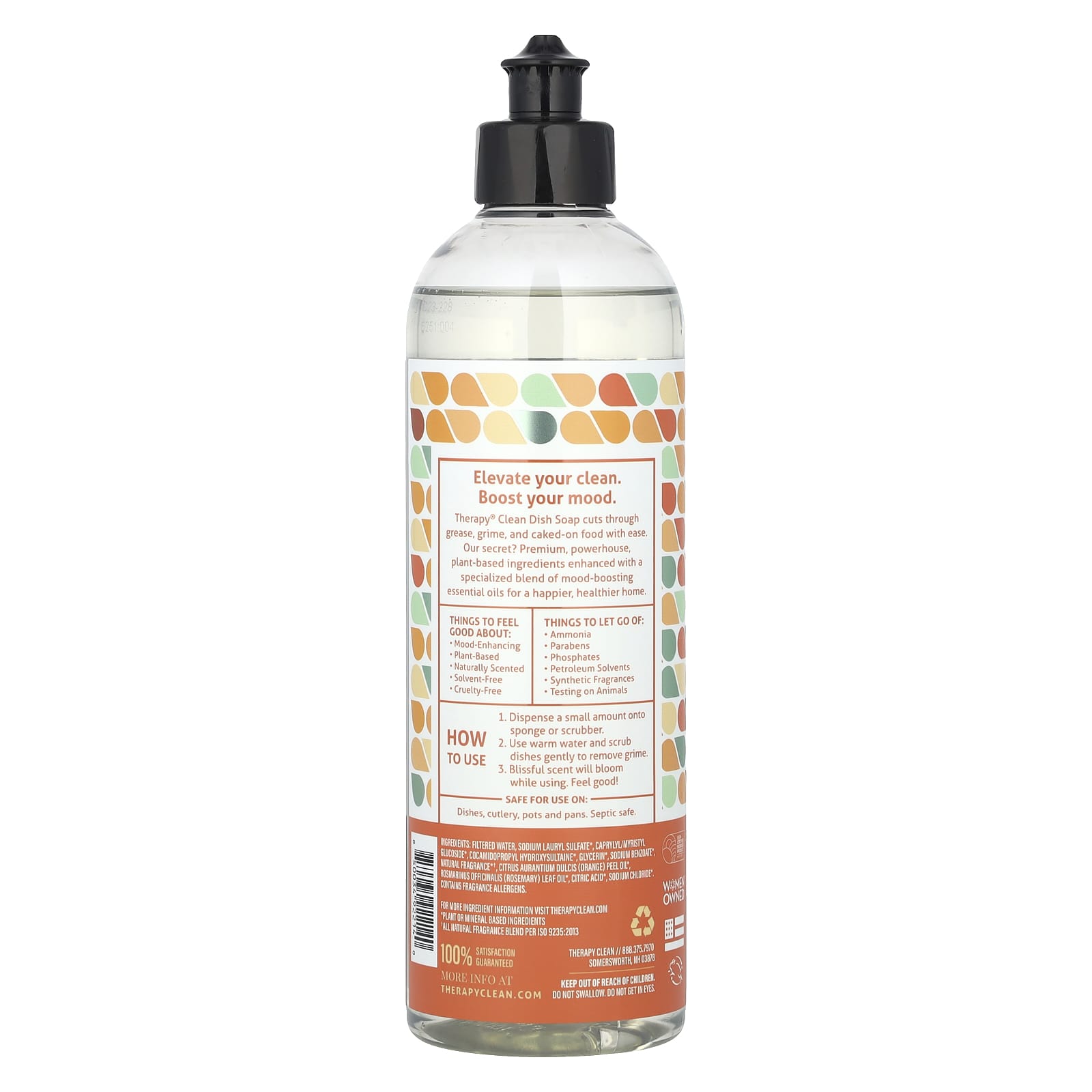 Therapy Clean, Dish Soap, Fresh Herbs & Melon, 16 fl oz (473 ml)