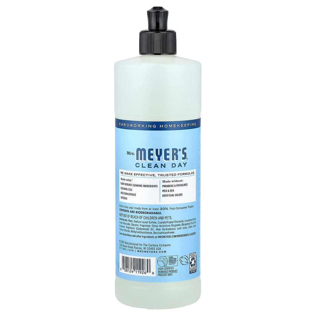 Mrs. Meyers Clean Day, Dish Soap, Rain Water, 16 fl oz (473 ml)
