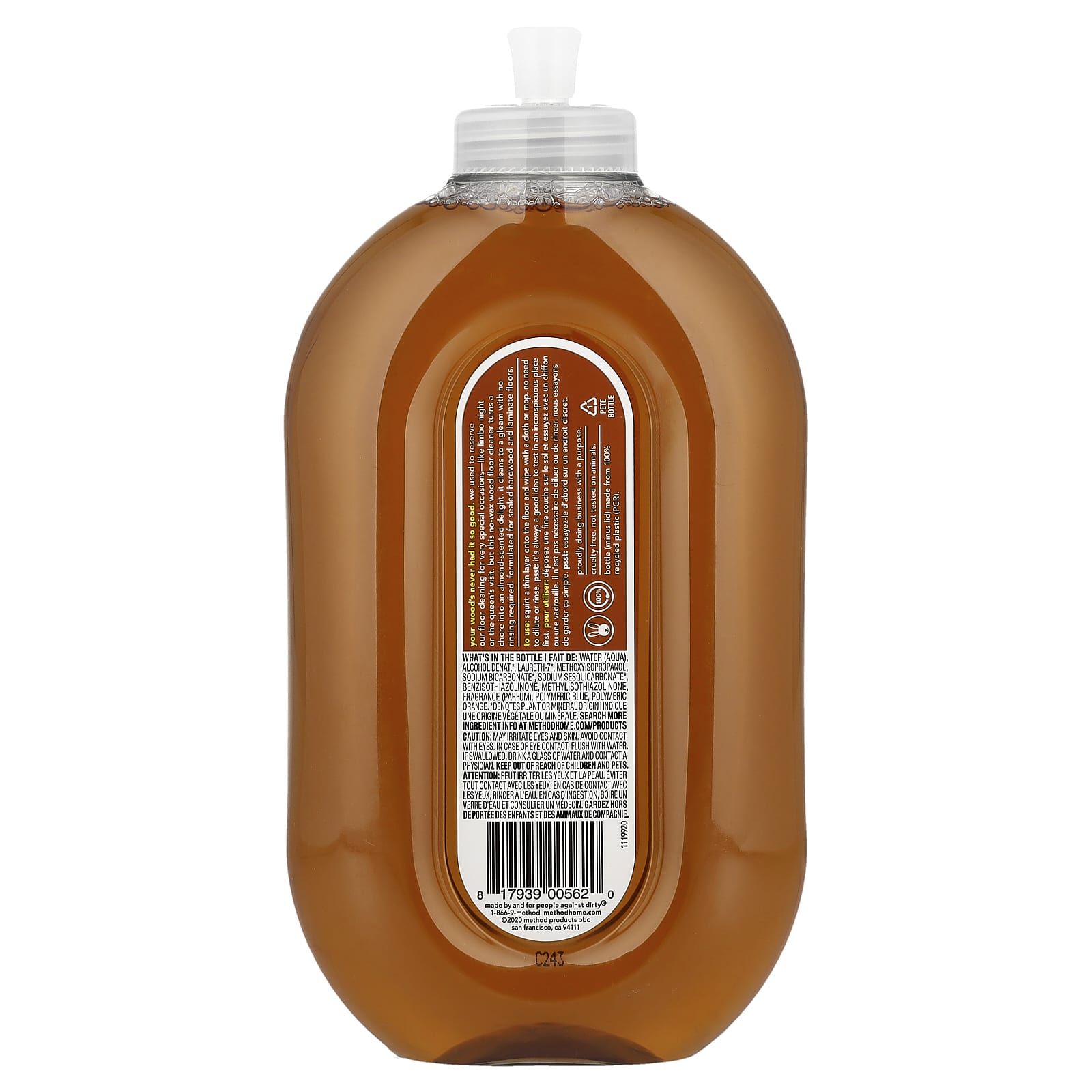 Method, Squirt + Mop, Wood Floor Cleaner, Almond, 25 fl oz (739 ml)