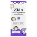 ZUM, Wool Dryer Balls with Aroma Blend, Lavender, 3 Wool Balls Plus 1 Aroma Blend, 8.5 oz
