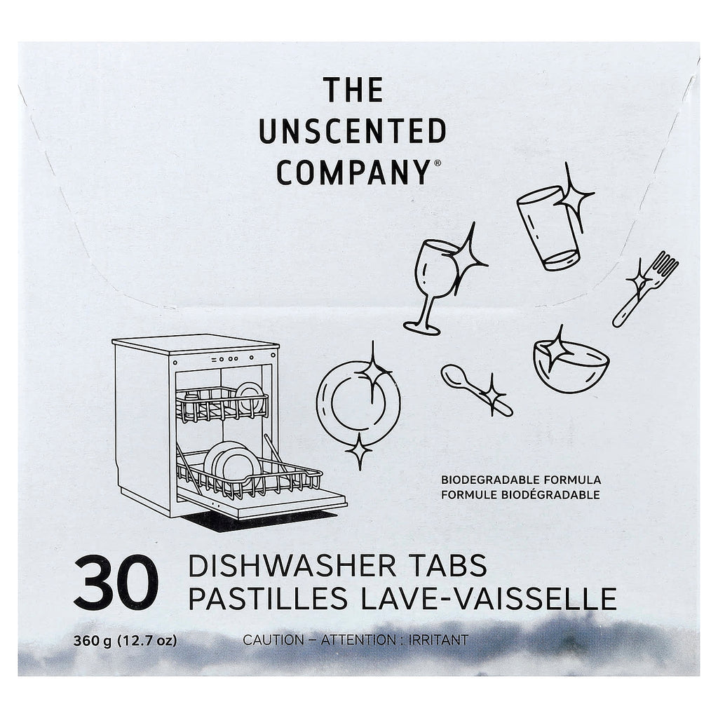 The Unscented Company, Dishwasher Tabs, 30 Tabs, 12.7 oz (360 g)
