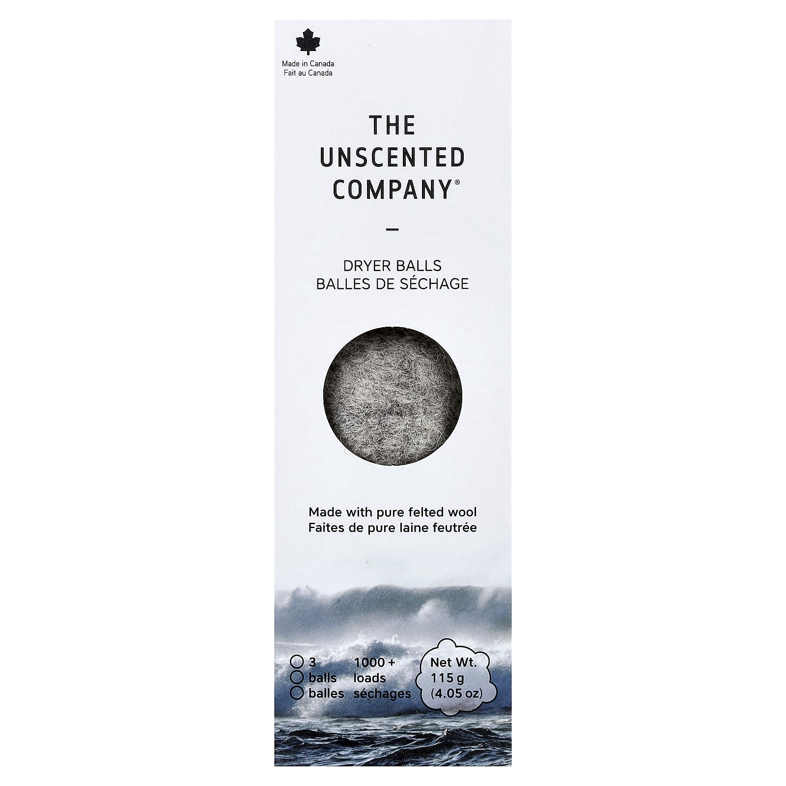 The Unscented Company, Dryer Balls, 3 Balls, 115 g (4.05 oz)