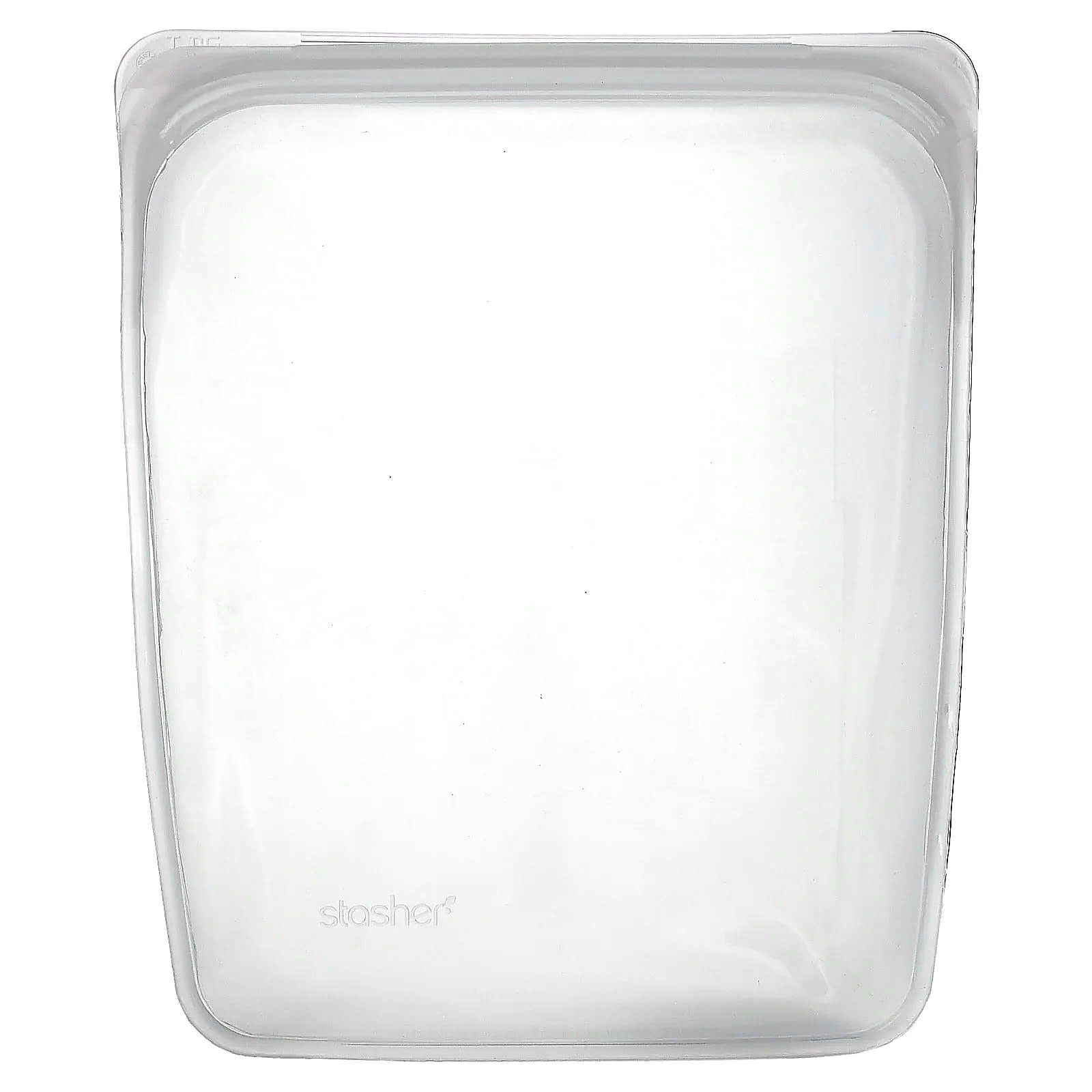 Stasher, Reusable Silicone Food Bag, Half Gallon, Clear, 64.2 fl oz (1.92 l)