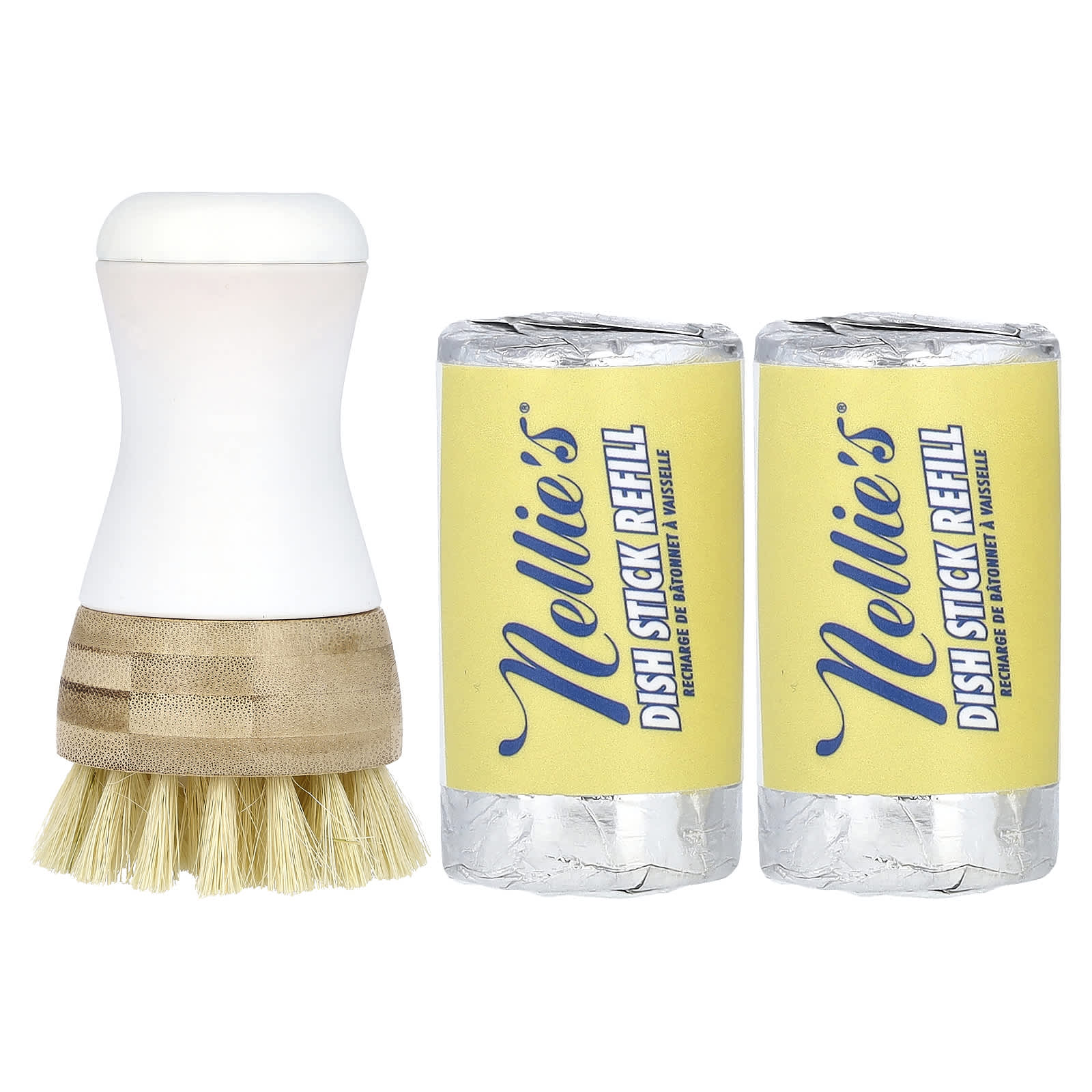 Nellie's, Dish Stick, 1 Stick, 2 Refills