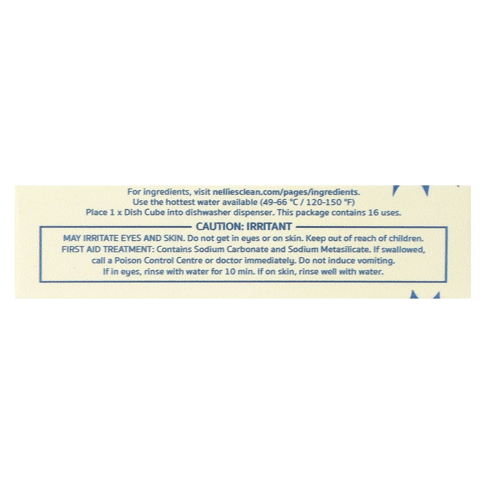 Nellie's, Auto Dish Cubed, Unscented, 16 Cubes