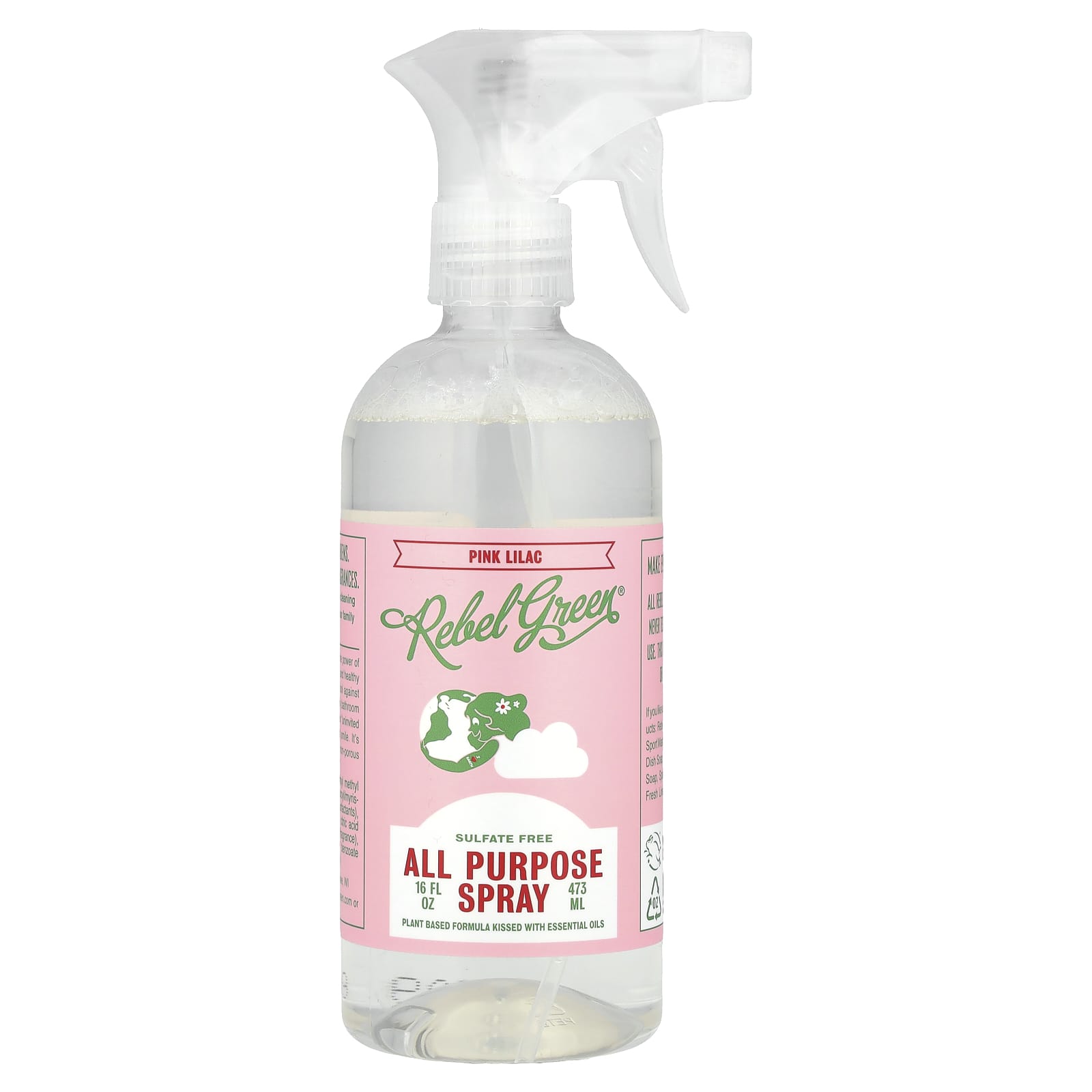Rebel Green, All Purpose Spray, Pink Lilac, 16 fl oz (473 ml)