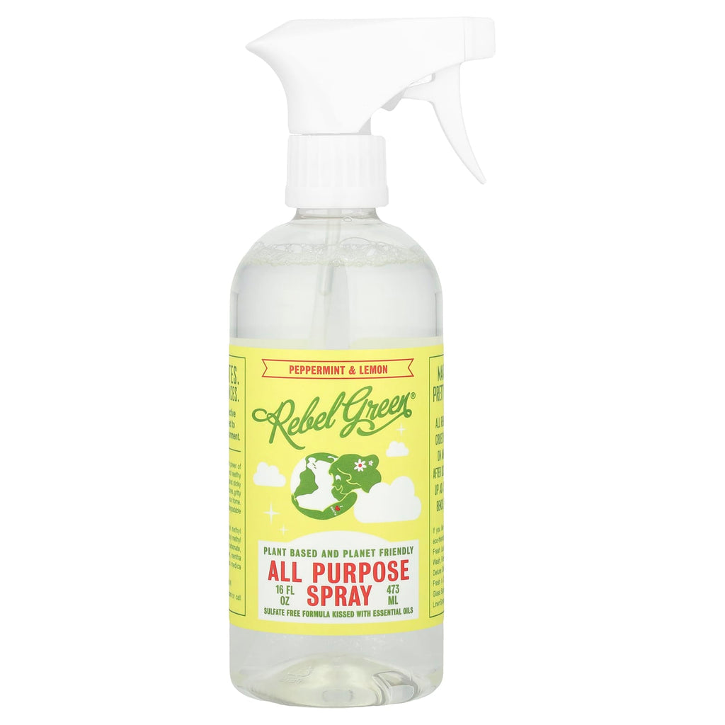 Rebel Green, All Purpose Spray, Peppermint & Lemon, 16 fl oz (473 ml)