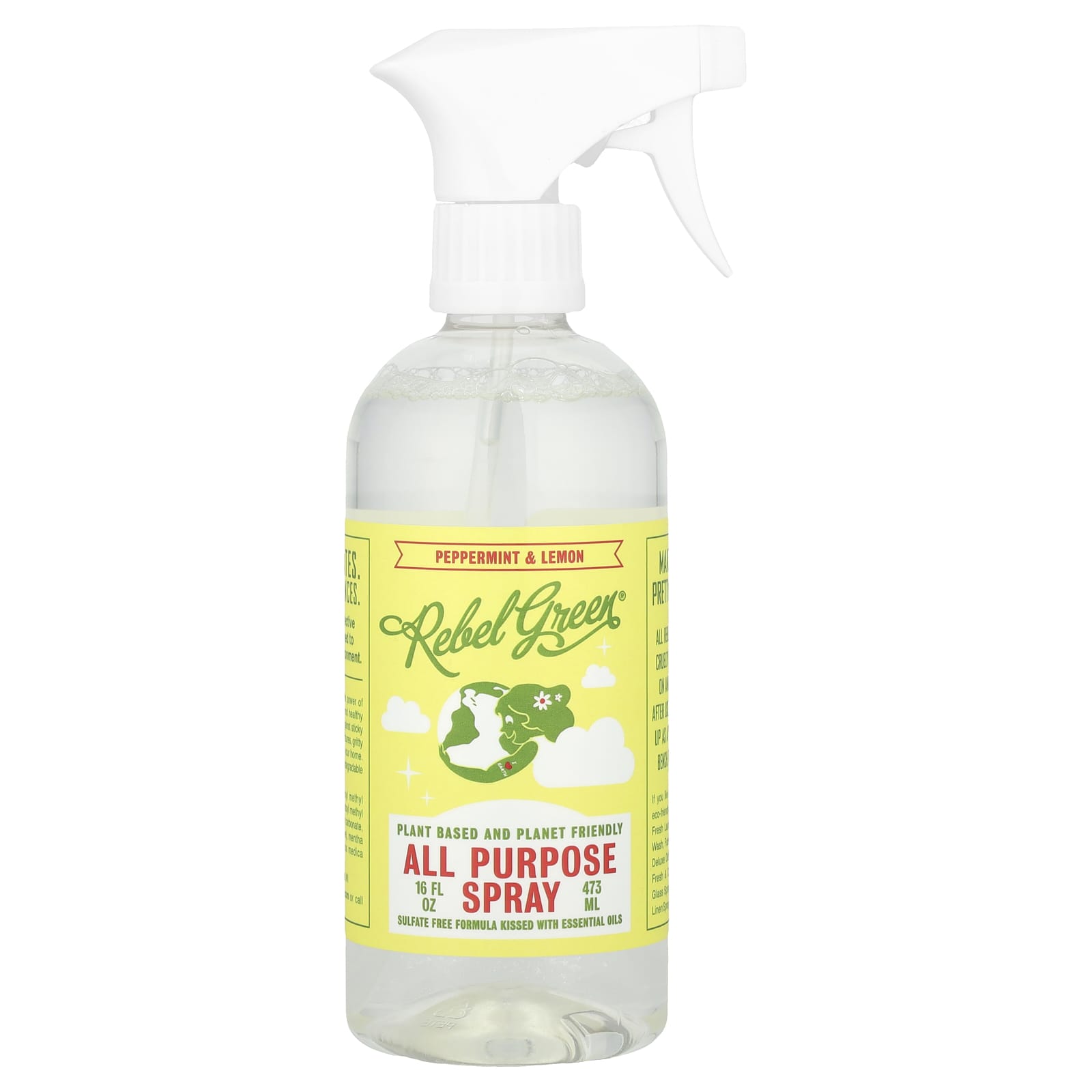 Rebel Green, All Purpose Spray, Peppermint & Lemon, 16 fl oz (473 ml)