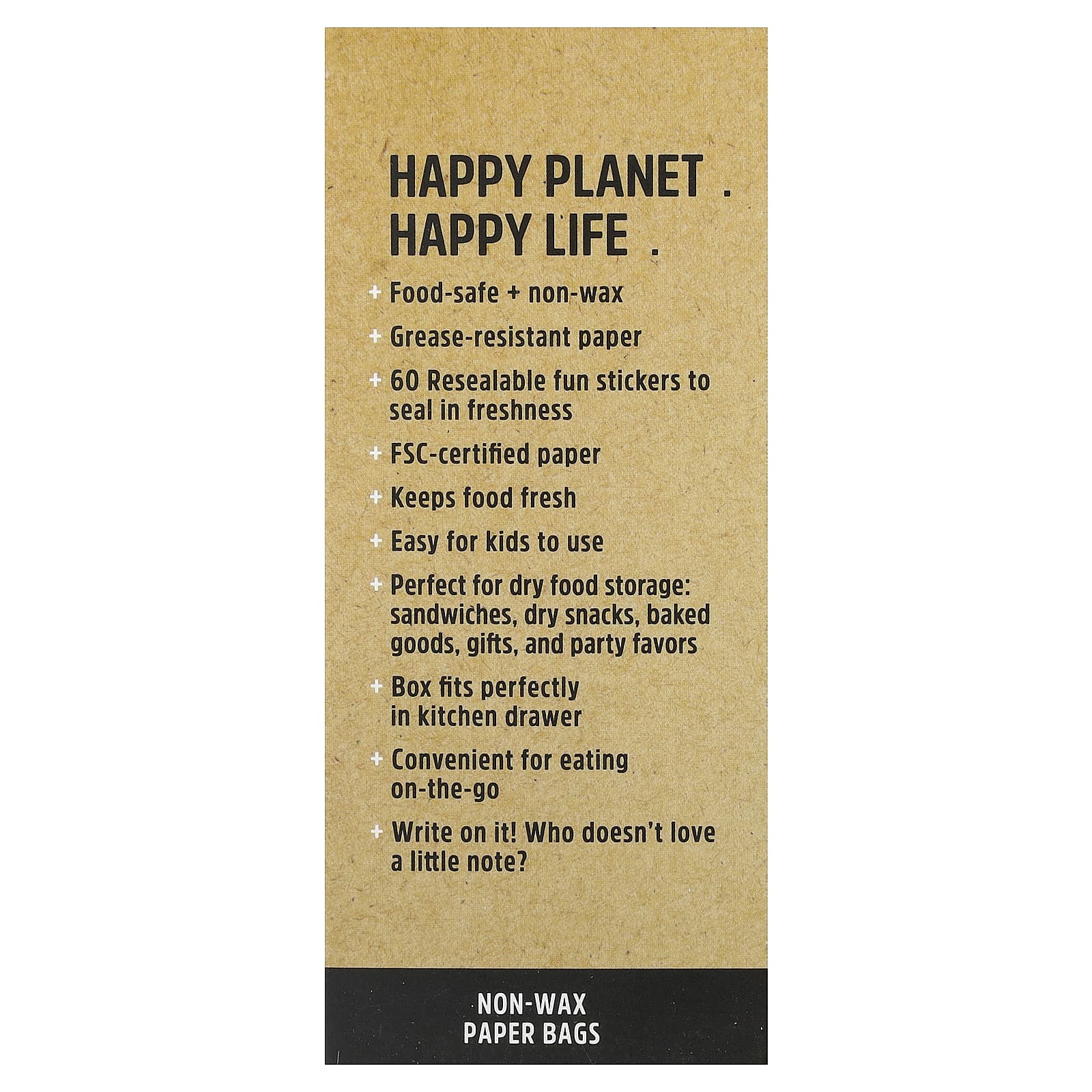 Lunchskins, Paper Sandwich Bags, Avocado, 50 Bags