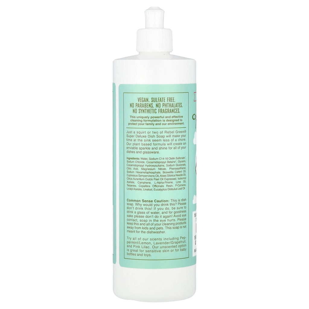 Rebel Green, Ultra Clean Dish Soap, Frankincense & Pine, 16 fl oz (473 ml)