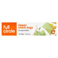 Full Circle, Zipper Snack Bags, Compostable , 25 Bags