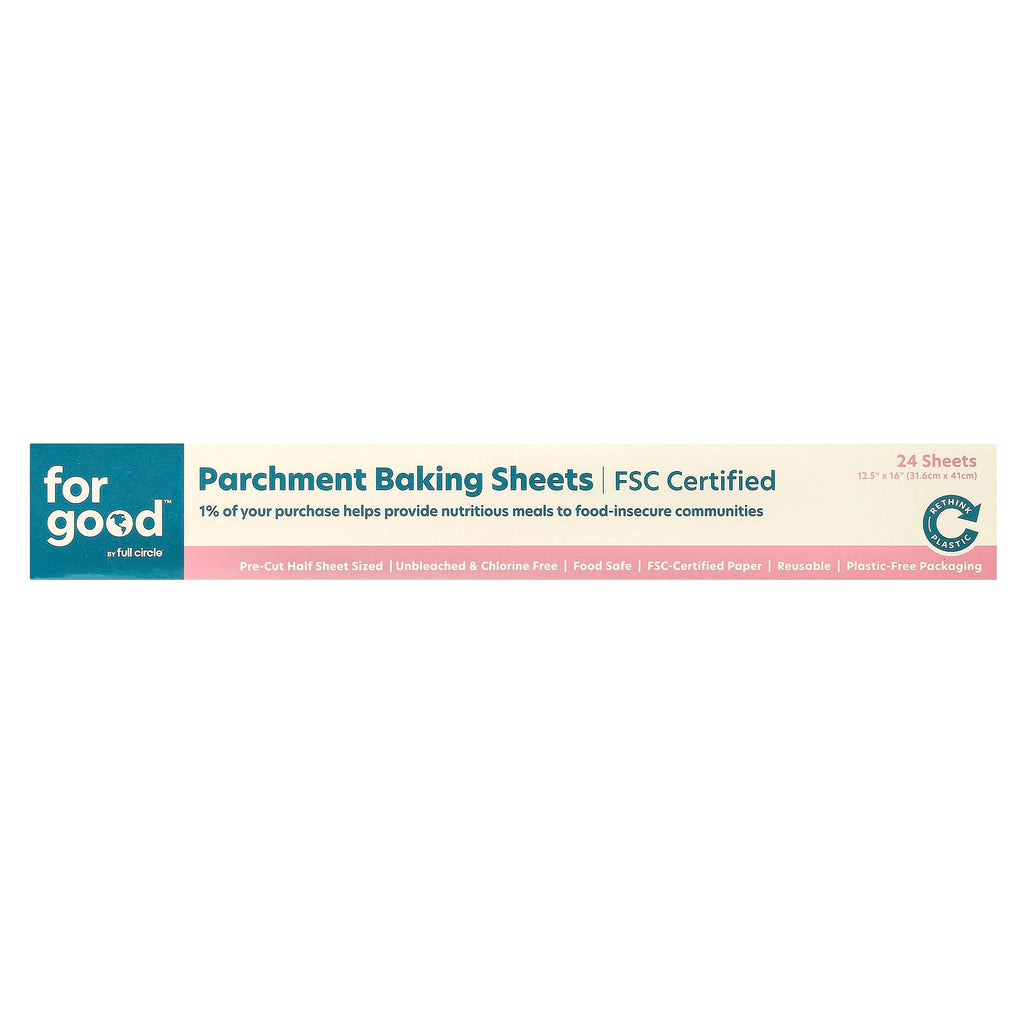 Full Circle, Parchment Baking Sheets, 24 Sheets