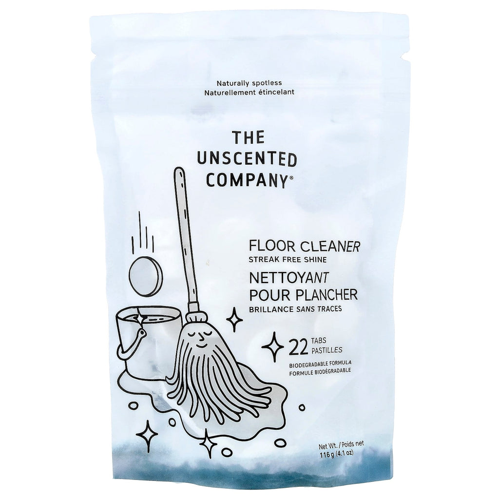 The Unscented Company, Floor Cleaner, 22 Tabs, 4.1 oz (116 g)