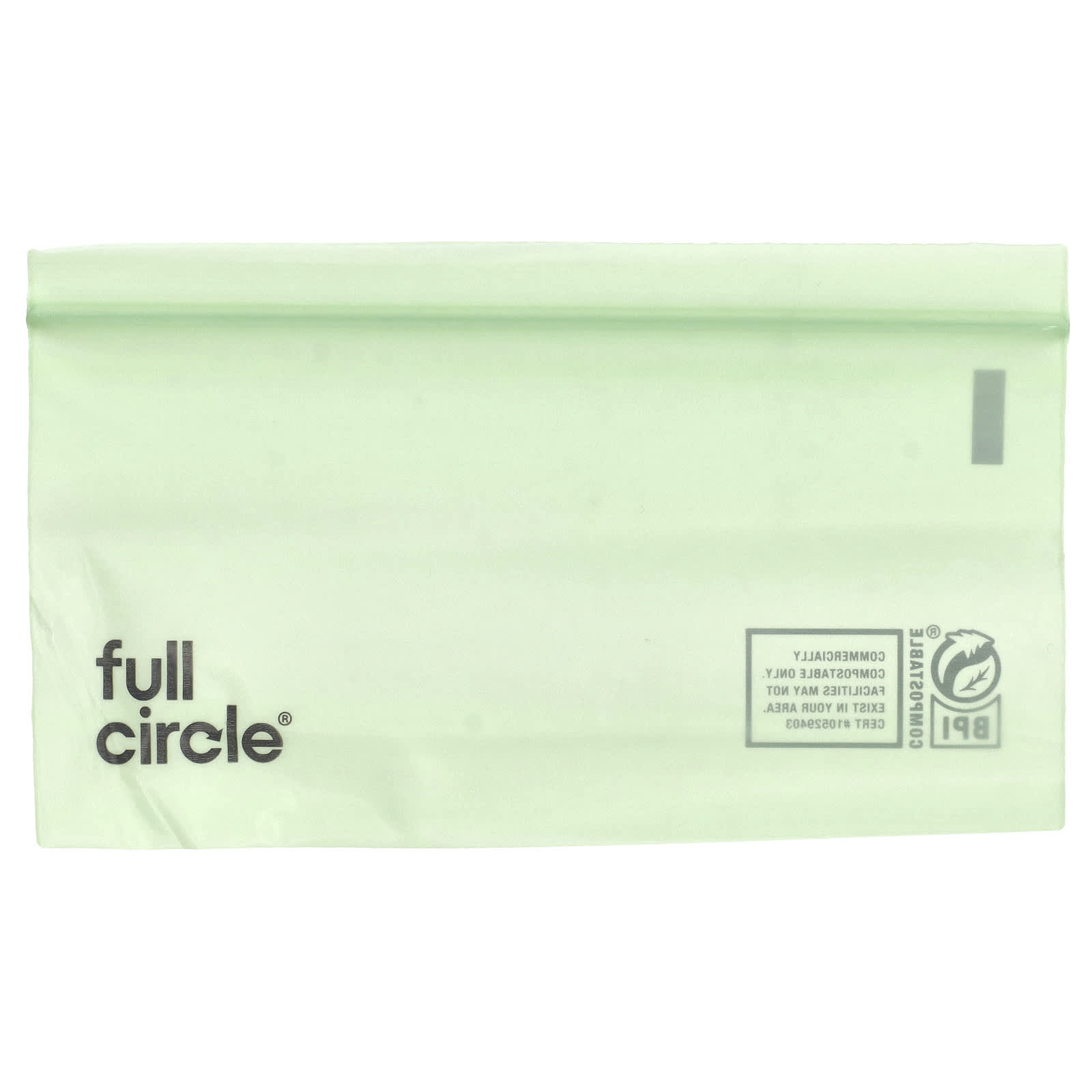 Full Circle, Zipper Snack Bags, Compostable , 25 Bags
