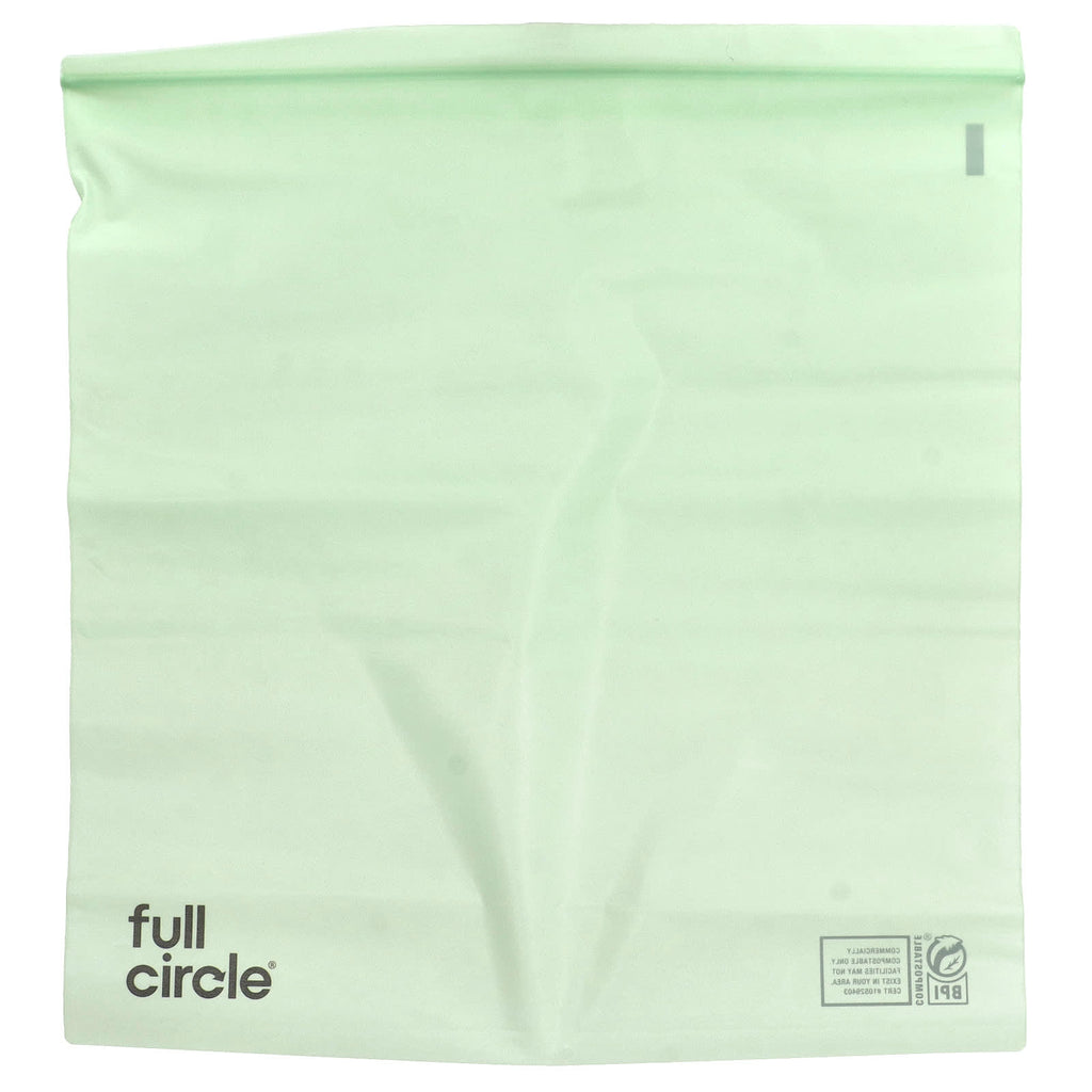 Full Circle, Zipper Gallon Bags, Compostable, 15 Bags