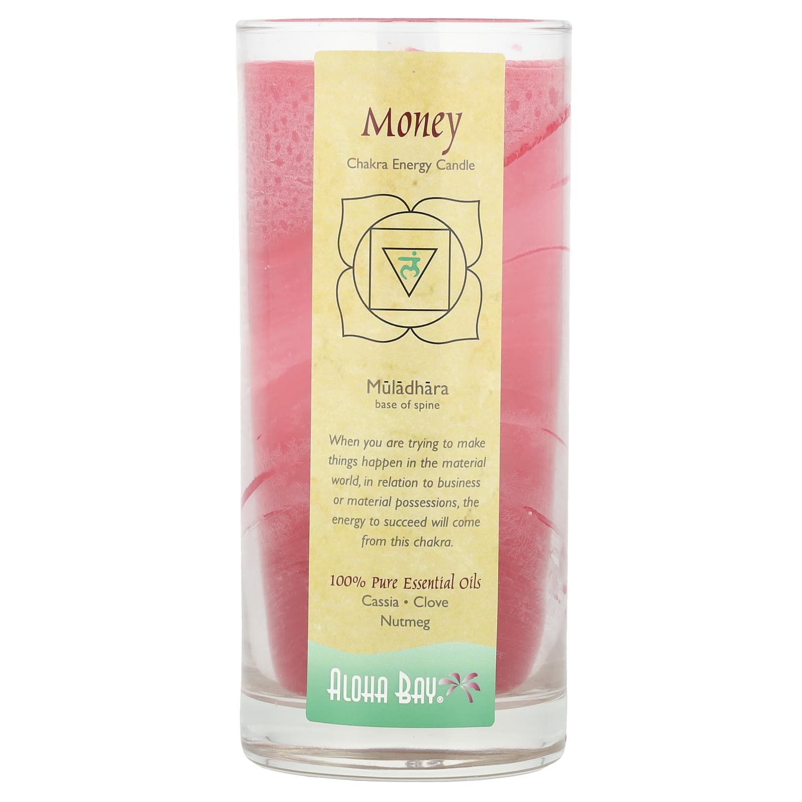 Aloha Bay, Chakra Energy Candle, Money, 11 oz
