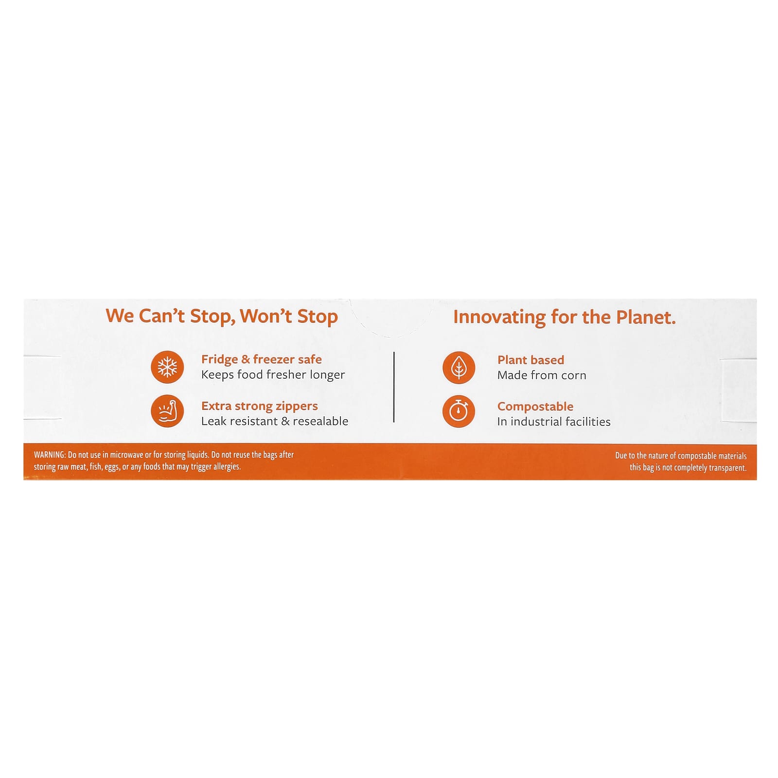 Full Circle, Zipper Sandwich Bags, Compostable , 25 Bags