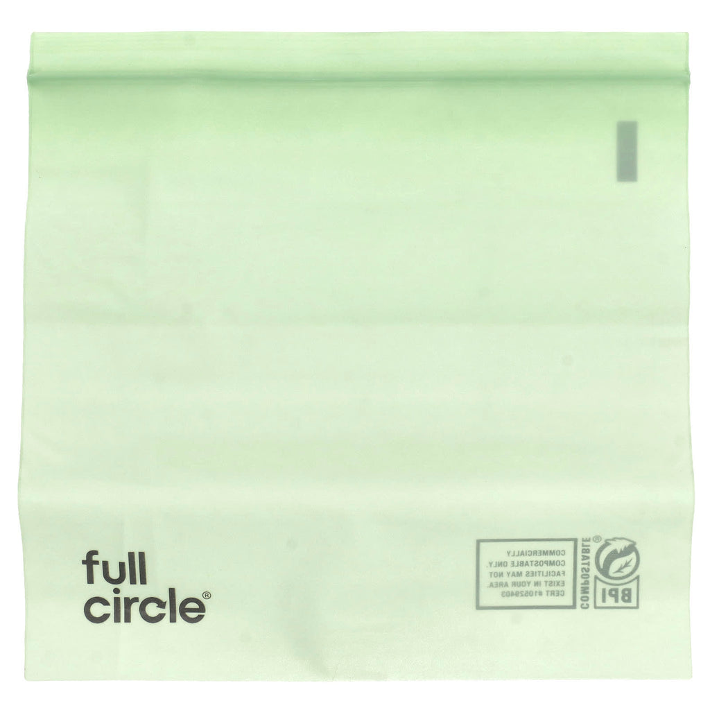 Full Circle, Zipper Sandwich Bags, Compostable , 25 Bags