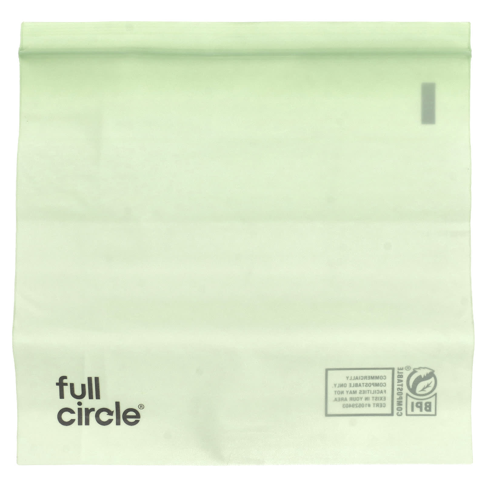 Full Circle, Zipper Sandwich Bags, Compostable , 25 Bags