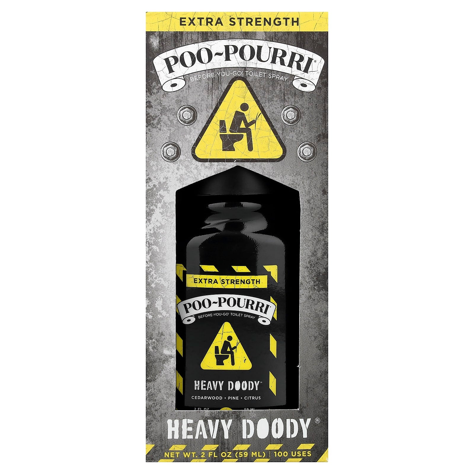 Poo-Pourri, Before-You-Go® Toilet Spray, Heavy Doody®, Cedarwood, Pine, Citrus, 2 fl oz (59 ml)