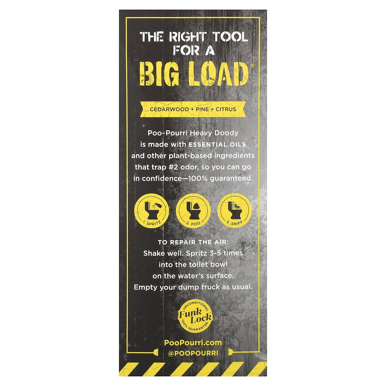 Poo-Pourri, Before-You-Go® Toilet Spray, Heavy Doody®, Cedarwood, Pine, Citrus, 2 fl oz (59 ml)