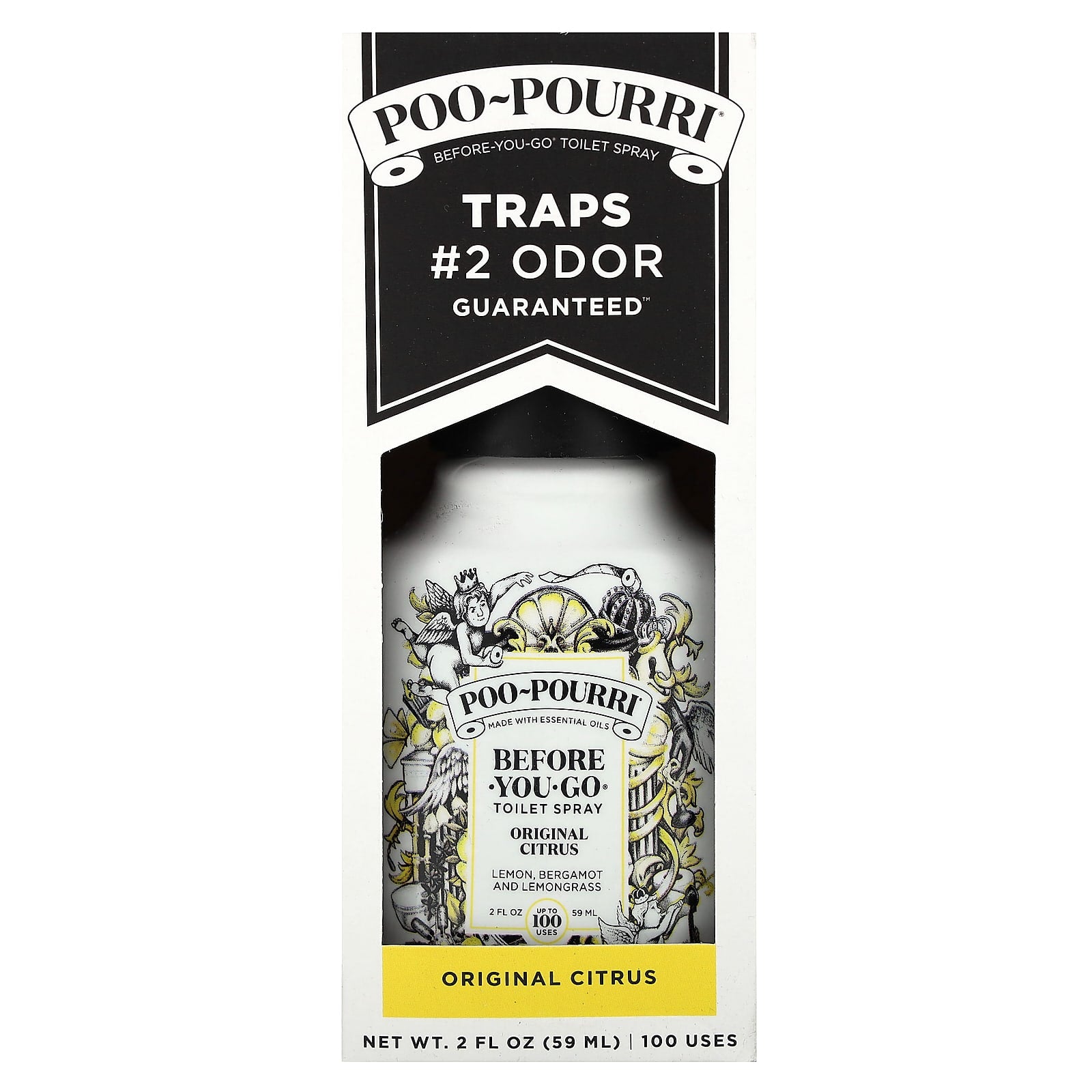 Poo-Pourri, Before-You-Go® Toilet Sprays, Original Citrus, 2 fl oz (59 ml)