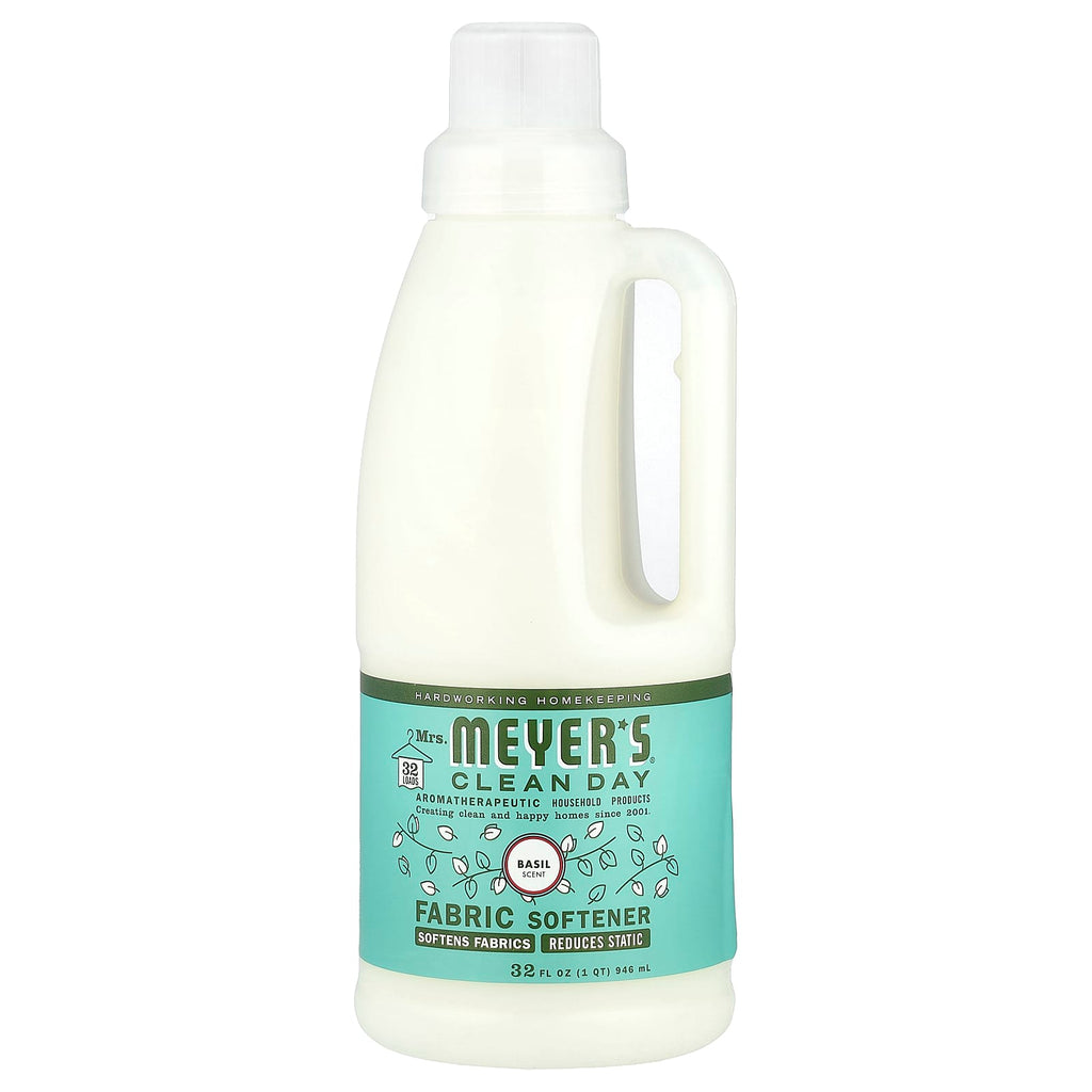 Mrs. Meyers Clean Day, Fabric Softener, Basil, 32 fl oz (946 ml)