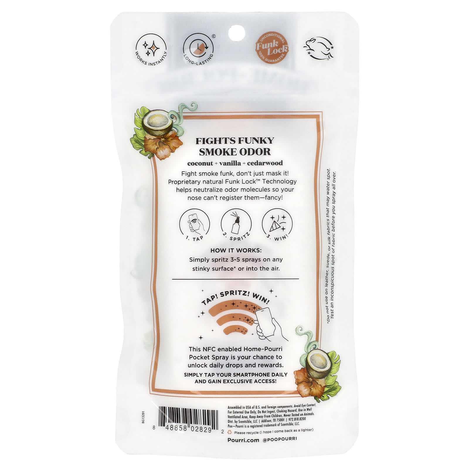 Poo-Pourri, Home-Pourri™, Smoke Odor Control, Island Breeze, 1 fl oz (30 ml)