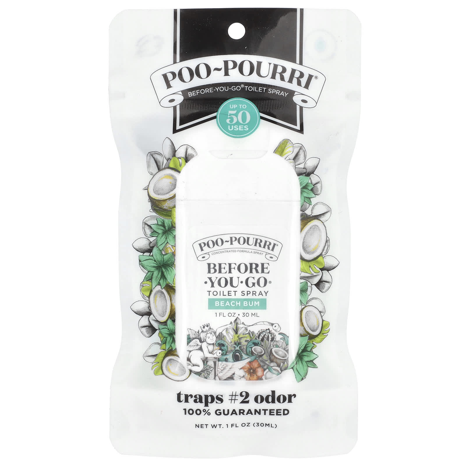 Poo-Pourri, Before-You-Go® Toilet Spray, Beach Bum, 1 fl oz (30 ml