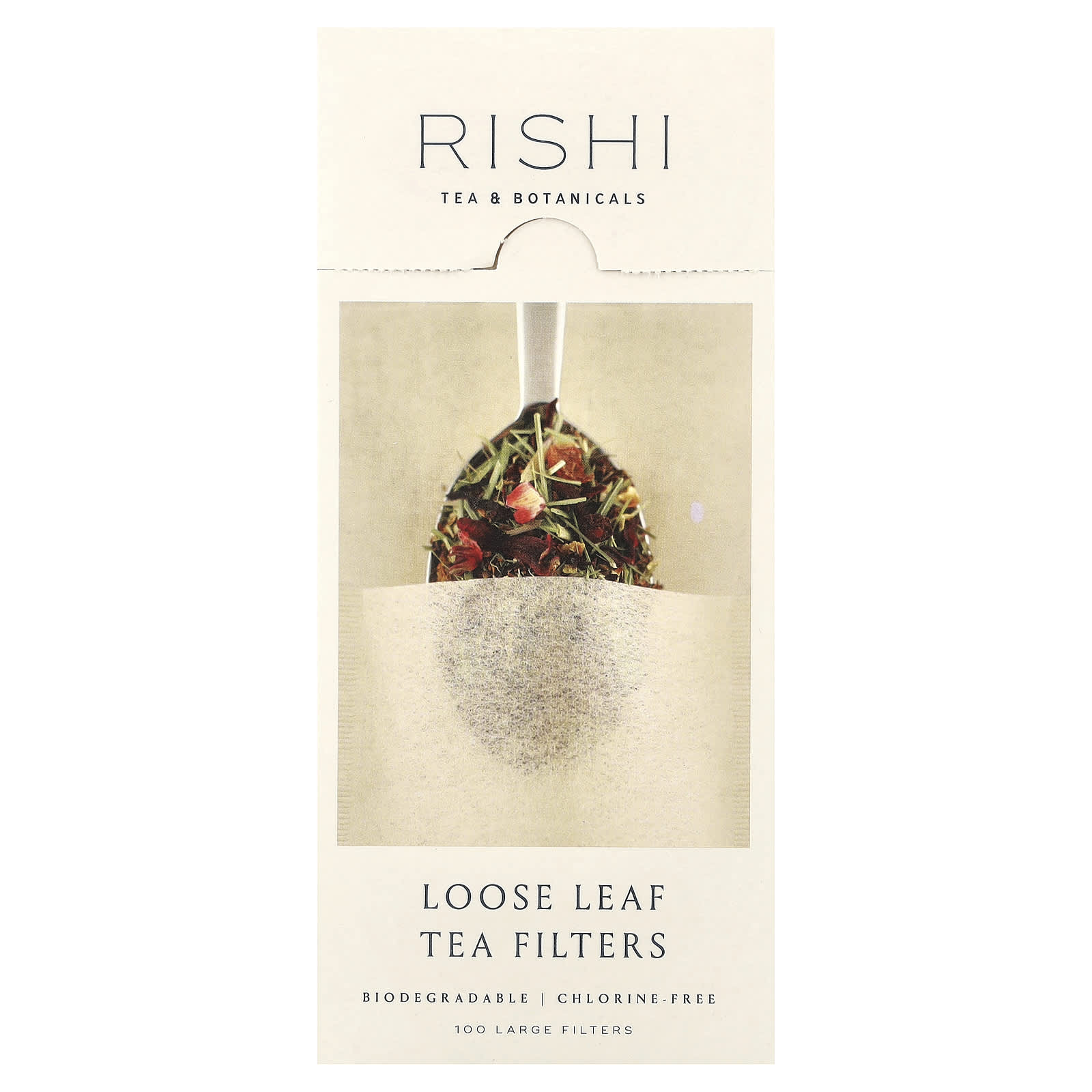 Rishi Tea, Loose Leaf Tea Filters, 100 Large Filters