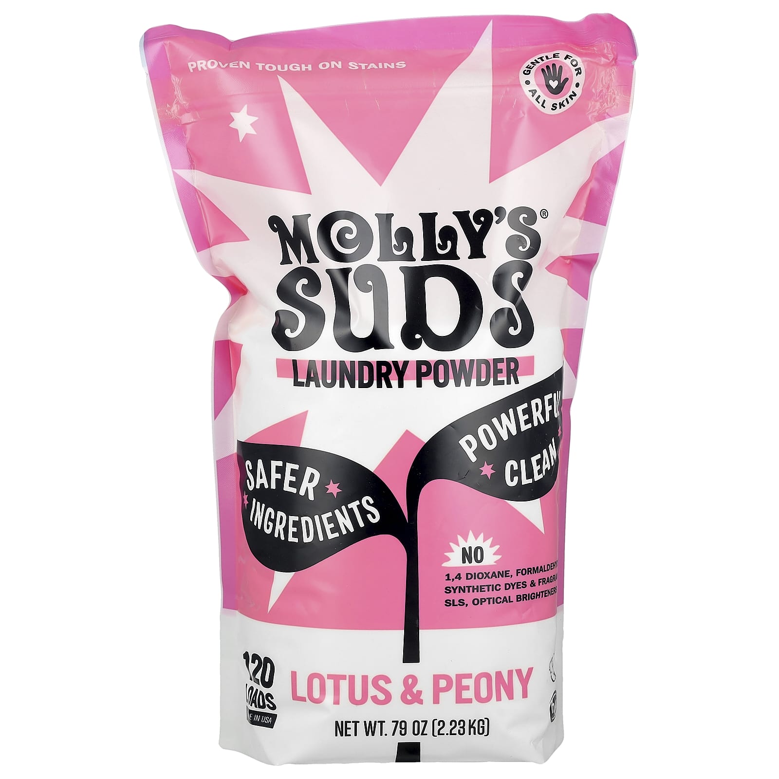 Molly's Suds, Laundry Powder, Lotus & Peony, 79 oz (2.23 kg)