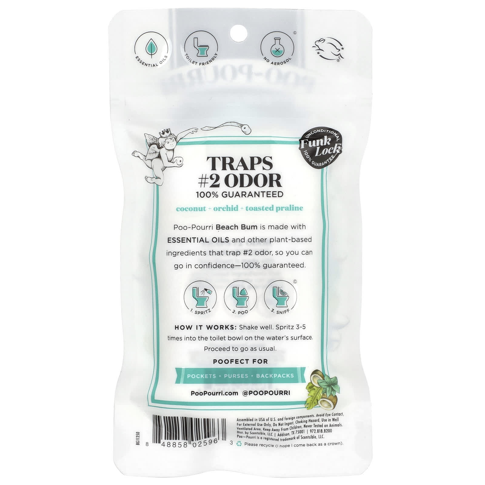 Poo-Pourri, Before-You-Go® Toilet Spray, Beach Bum, 1 fl oz (30 ml