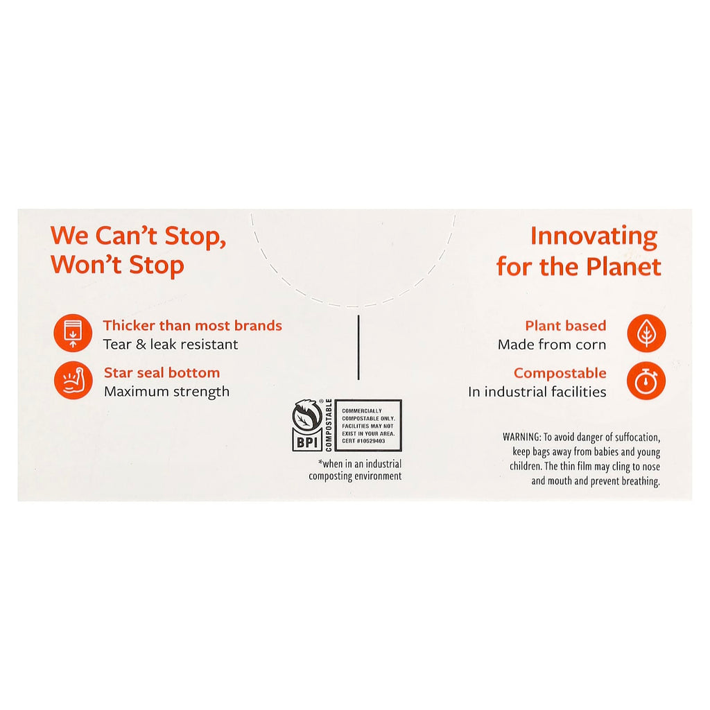 Full Circle, Food Waste Bags, Compostable, 25 Bags