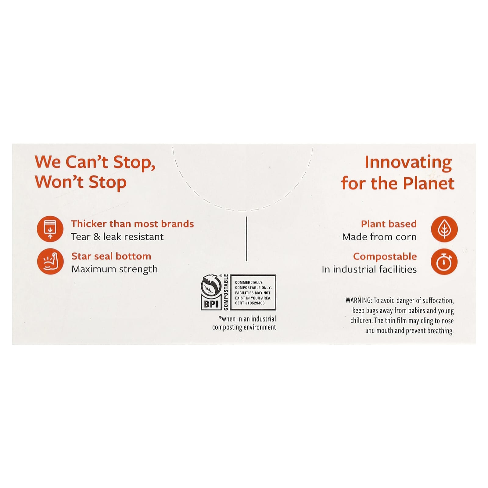 Full Circle, Food Waste Bags, Compostable, 25 Bags