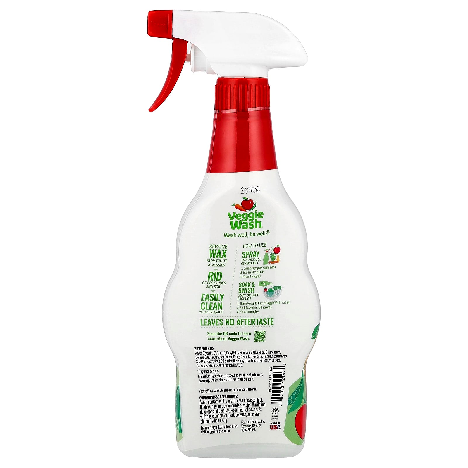 Citrus Magic, Veggie Wash®, Fruit and Vegetable Wash, 16 fl oz (473 ml)
