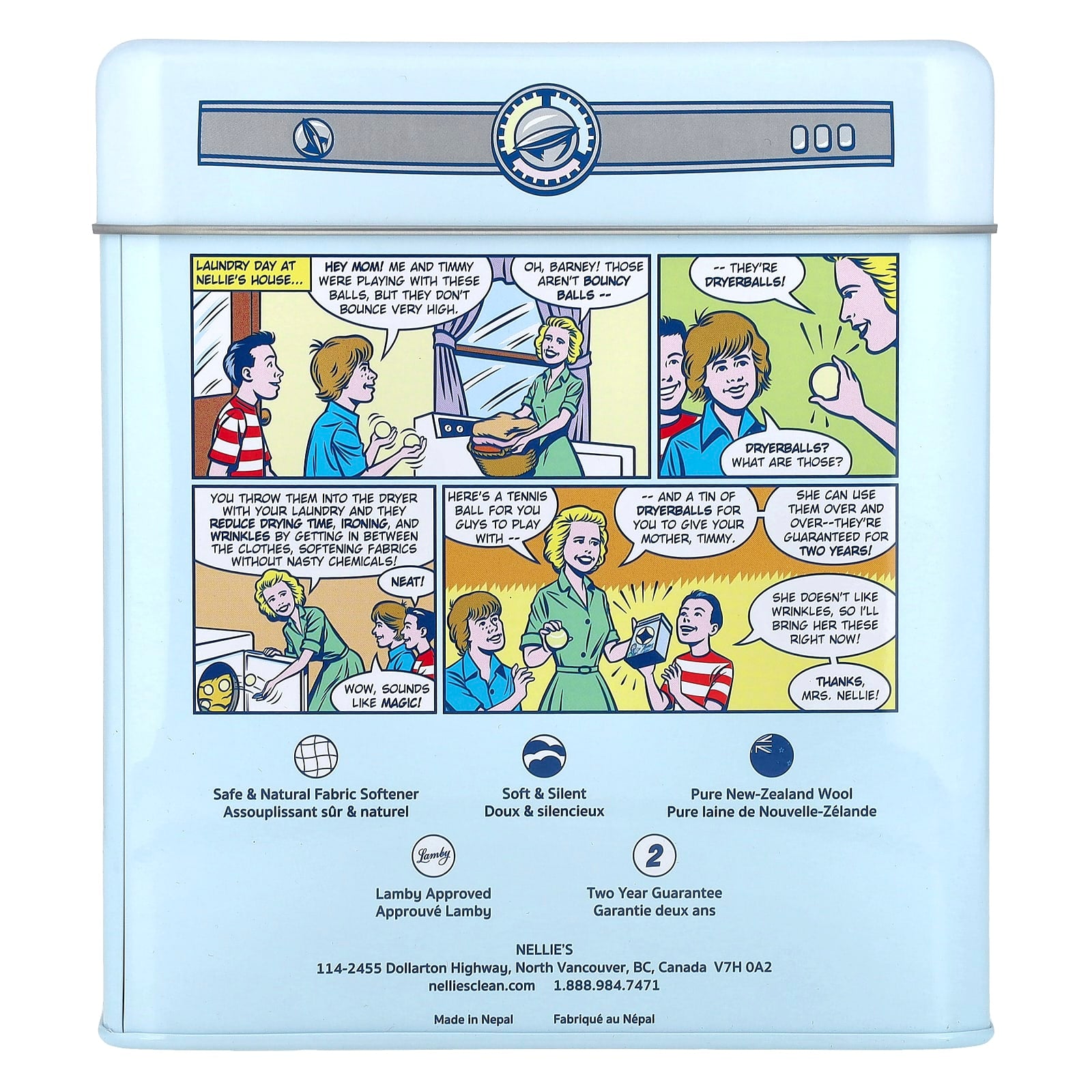 Nellie's, Lamby Dryerballs, 4 Pack
