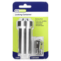 Ezy Dose, Locking Container, Stainless Steel, 3 Pieces