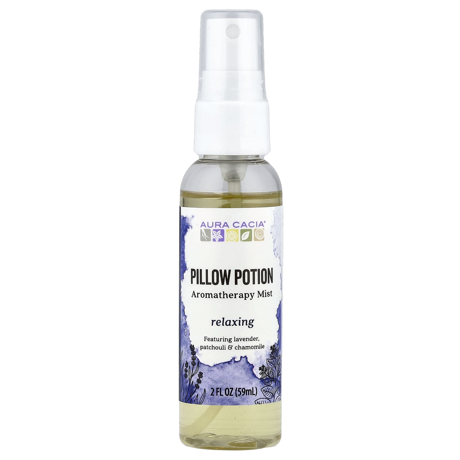 Aura Cacia, Pillow Potion, Aromatherapy Mist, Relaxing , 2 fl oz (59 ml)