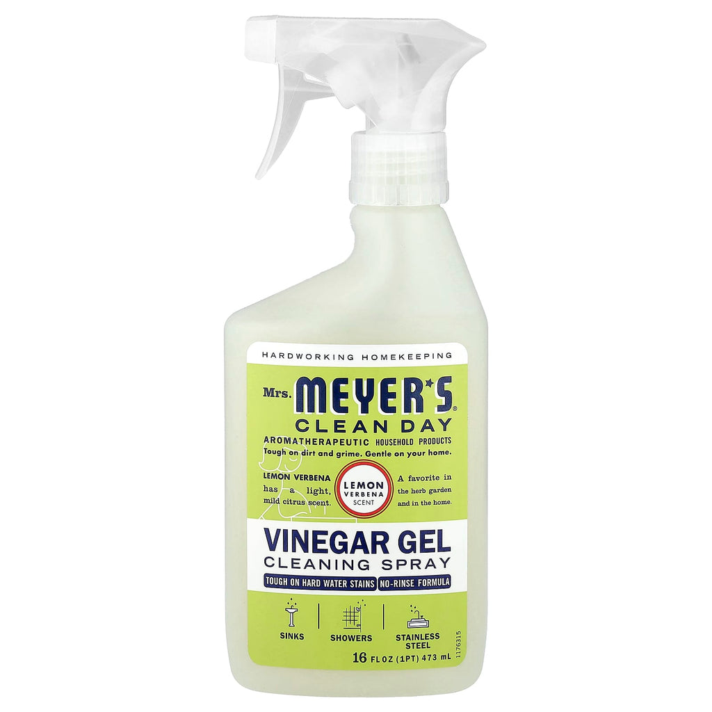 Mrs. Meyers Clean Day, Vinegar Gel Cleaning Spray, Lemon Verbena, 16 fl oz (473 ml)
