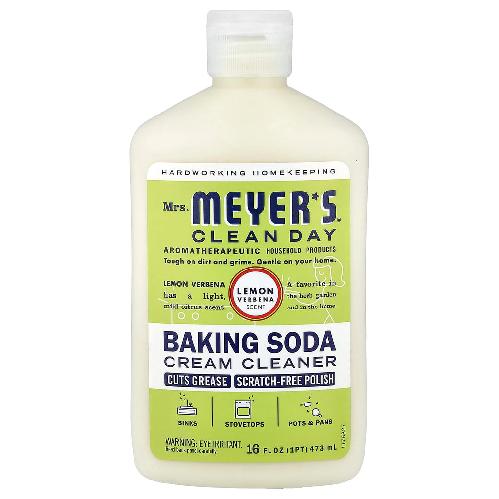 Mrs. Meyers Clean Day, Baking Soda Cream Cleanser, Lemon Verbena, 16 fl oz (473 ml)