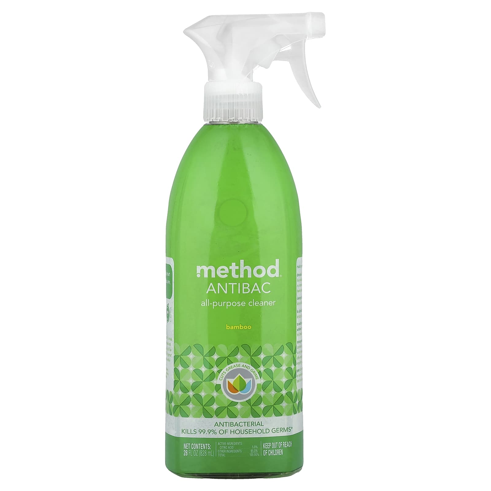 Method, AntiBac, All-Purpose Cleaner, Bamboo, 28 fl oz (828 ml)