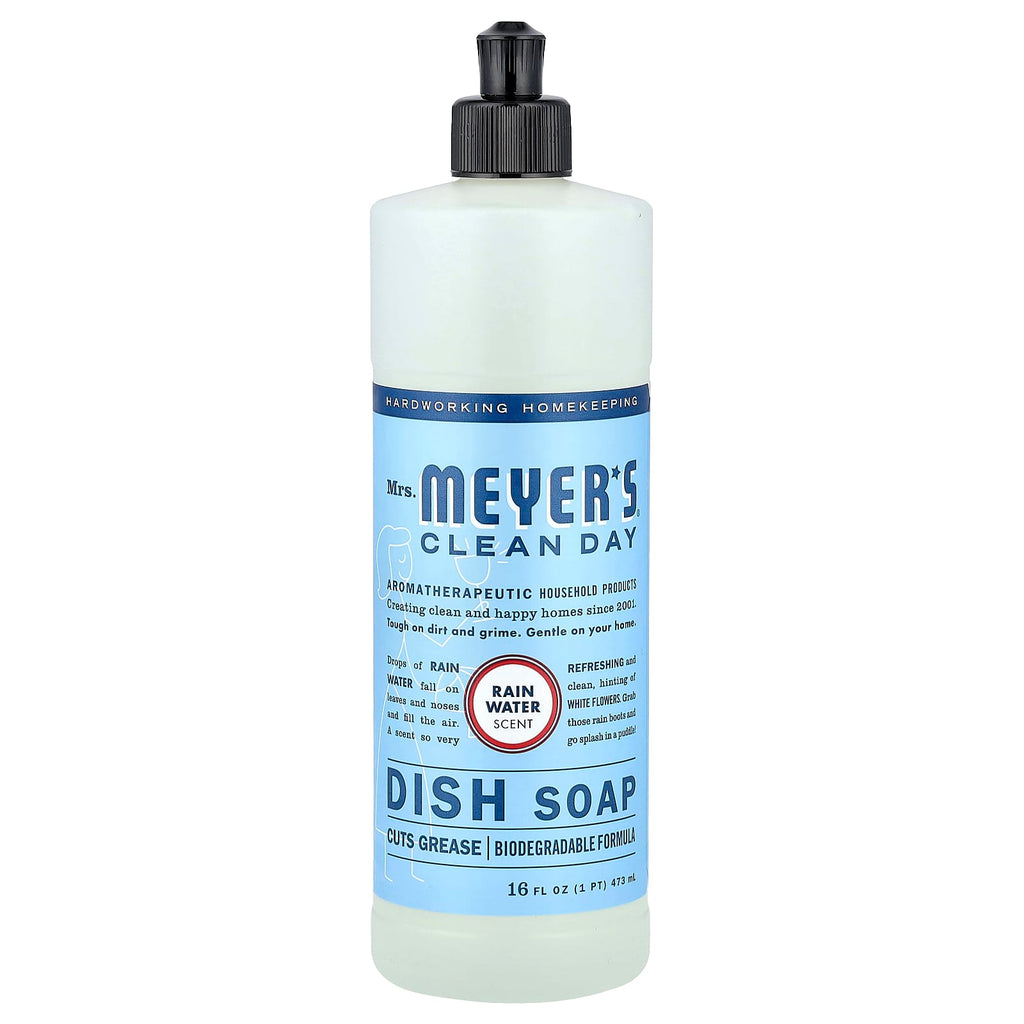 Mrs. Meyers Clean Day, Dish Soap, Rain Water, 16 fl oz (473 ml)