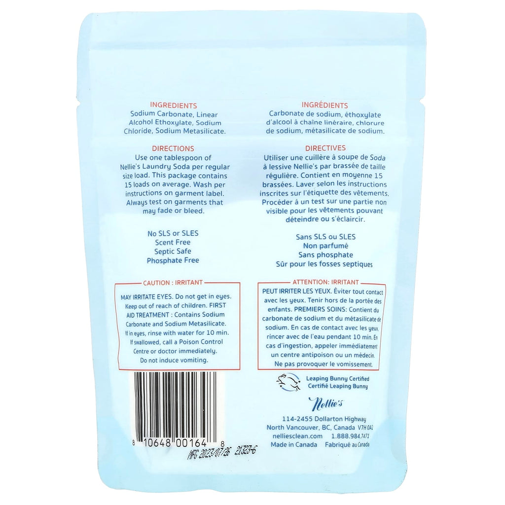 Nellie's, Laundry Soda, 15 Loads, 0.55 lb (250 g)