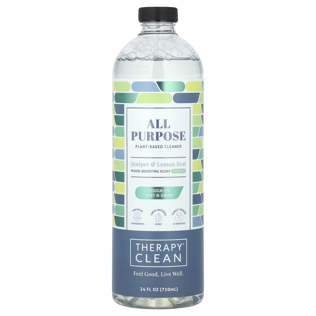 Therapy Clean, All Purpose Cleaner, Juniper & Lemon Zest, 24 fl oz (710 ml)